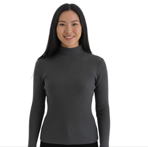 Oak + Fort Noul Funnel Neck Knit Top - Picture 1 of 5